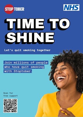 Time to shine - let's quit smoking together (A3 poster)