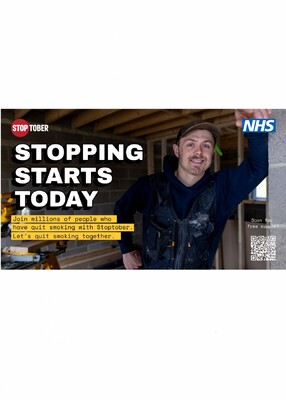 Stopping starts today - Stoptober (digital screen)