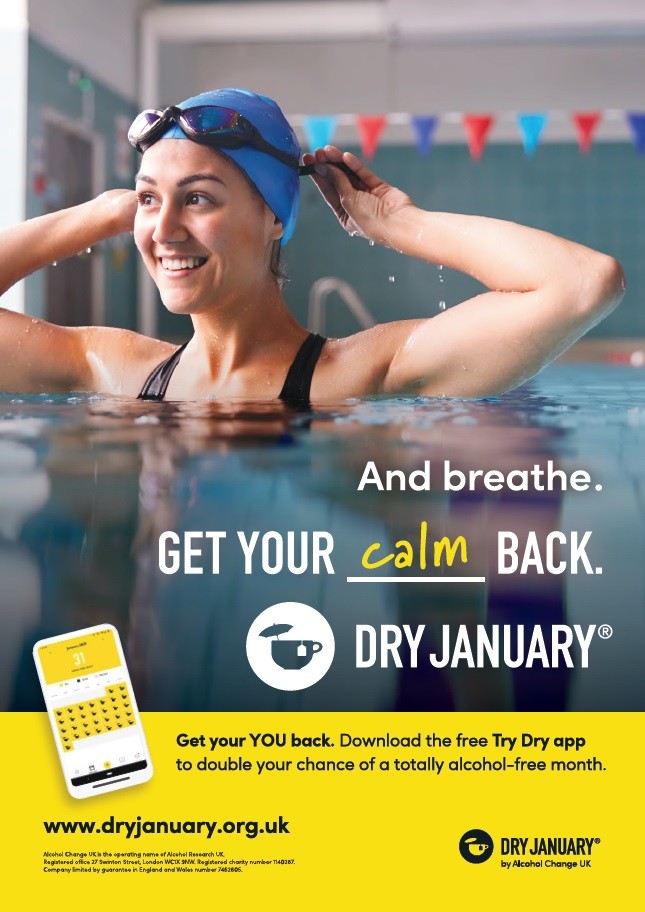Get your calm back - Dry January (A4 poster)