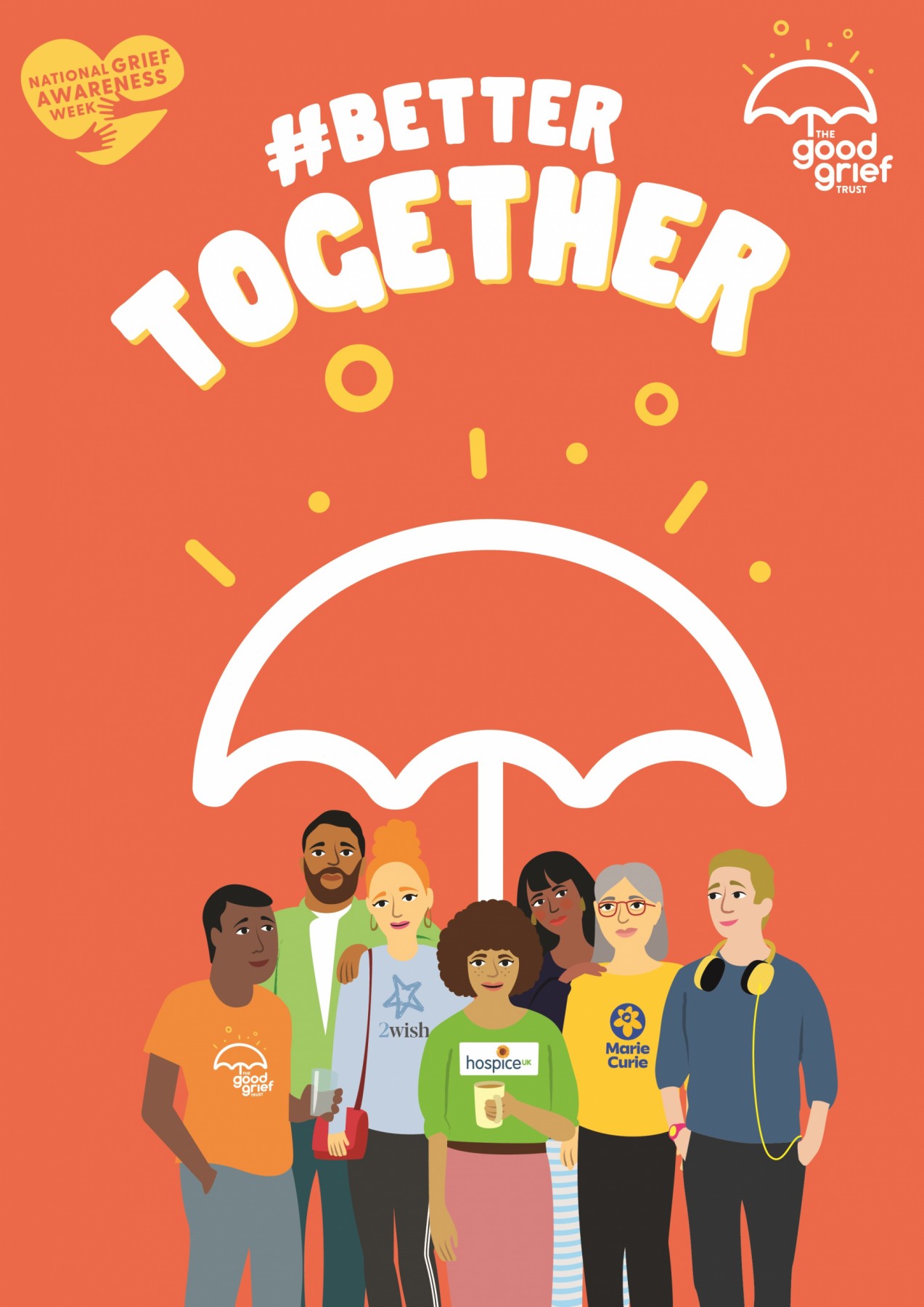 Better together - national grief awareness week (A4 poster)